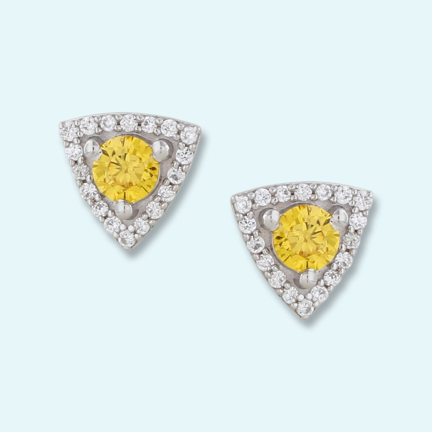 0.10 Ctw Diamond & Gemstone Earring